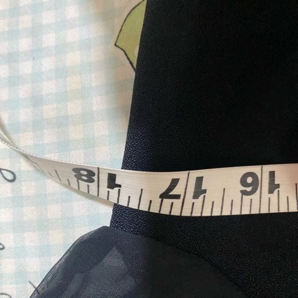 Vintage 80s USA Womens sheer sleeve bolero black size 3/4 - Picture 6 of 10